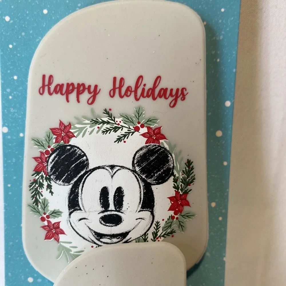 Brand New Disney Mickey & Minnie Mouse Holiday 2 Pack Silicone Spatula Set‎